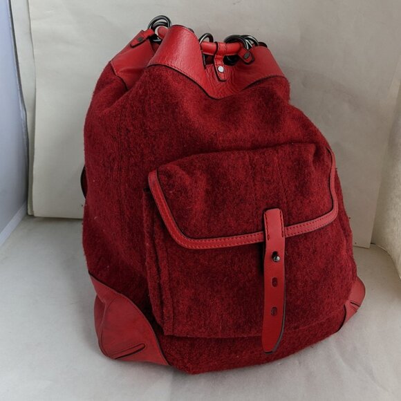 Rag & Bone Grayson Backpack Wool Red Leather main image 9
